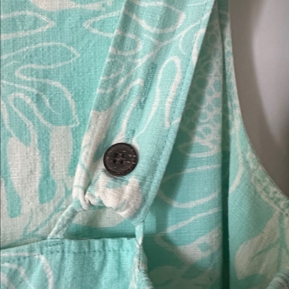 PATAGONIA | Organic Cotton Elegant Green Floral Dress - Picture 11 of 13